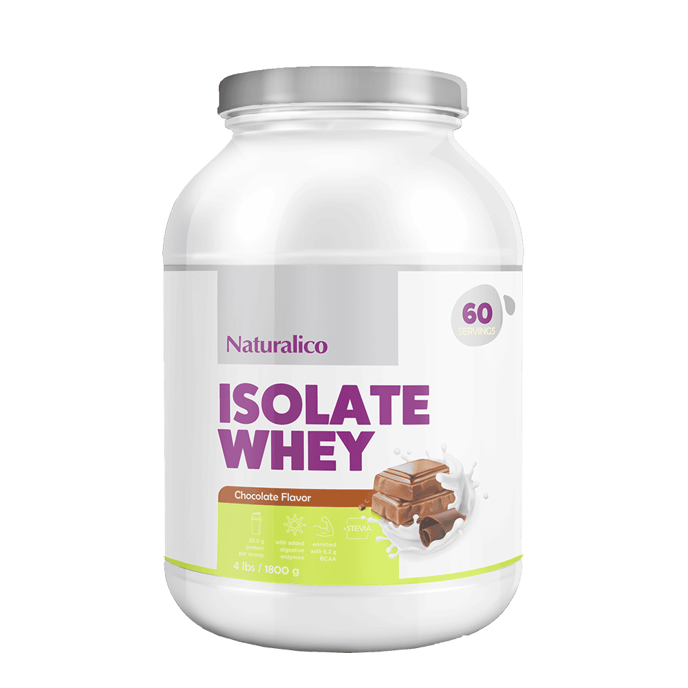 naturalico isolate whey 1800g 60 servings chocolate flavor 1