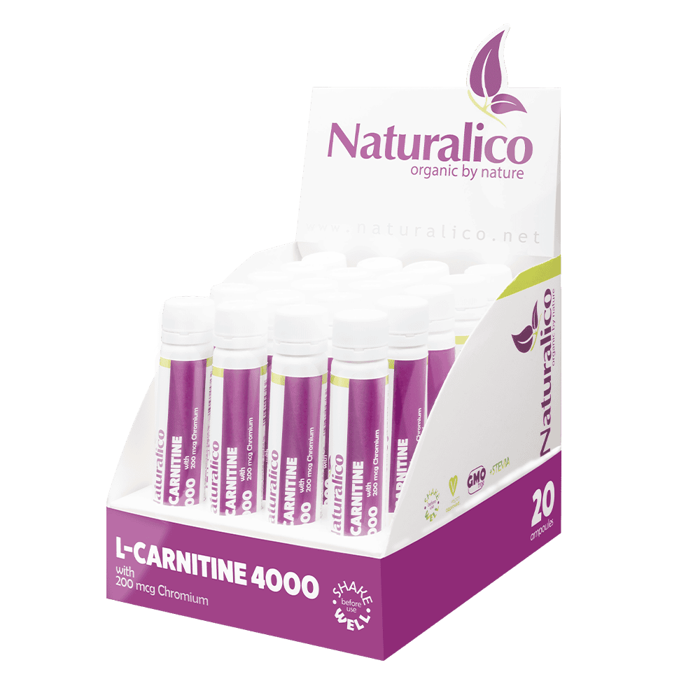 naturalico l carnitine liquid 4000 20 shots x 25ml 1
