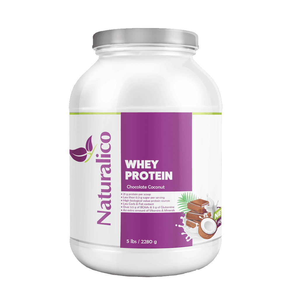 naturalico whey protein 2280g chocolate and coconut 1