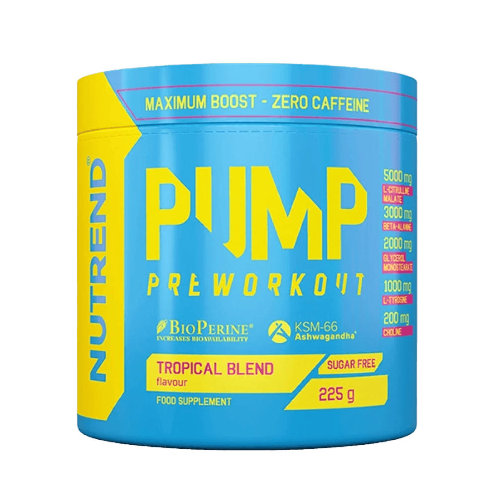 nutrend pump preworkout 225g tropical blend flavour 1