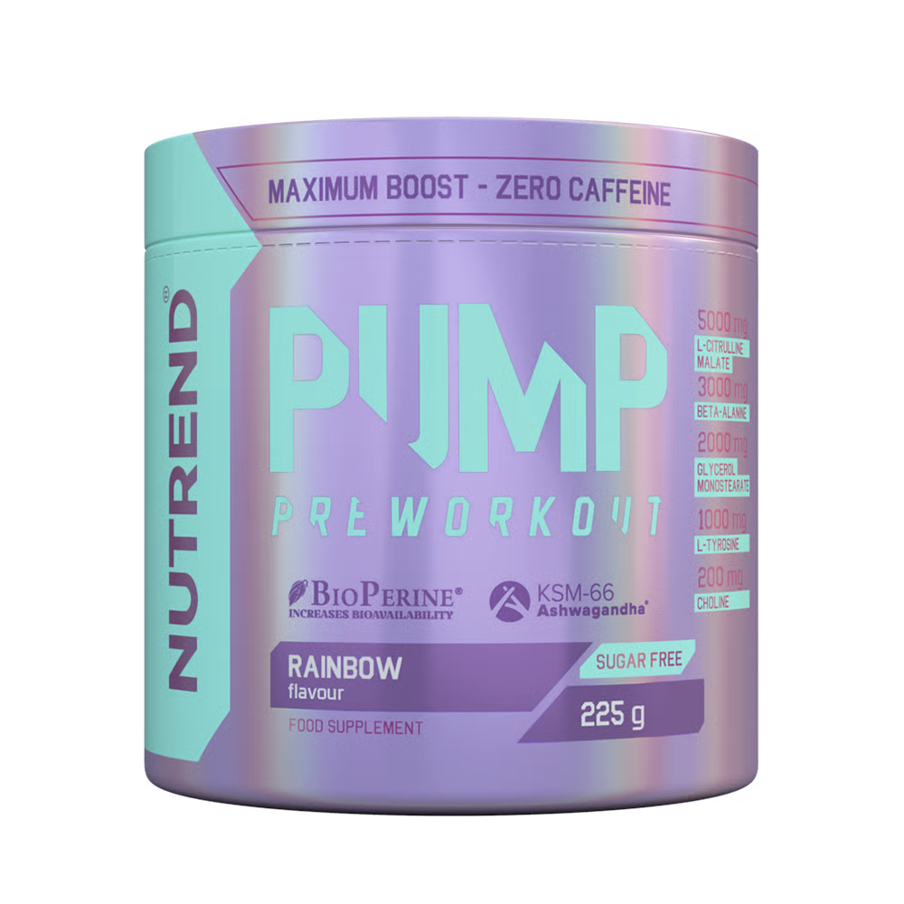 nutrend pump preworkout rainbow flavour 1