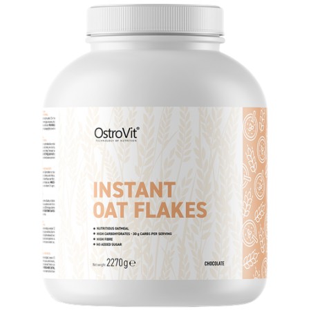 OstroVit Instant Oat Flakes | High Carb & Fiber ~ No Sugar Nutritious Oatmeal 2270 грама, 45 Дози 1 OstroVit Instant Oat Flakes | High Carb & Fiber ~ No Sugar Nutritious Oatmeal 2270 грама, 45 Дози